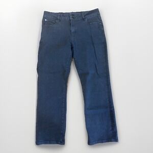 Tahari Women's Jeans Size 12/31 Black Denim Jean Pants 5 Pocket Button Zipper